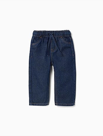 Pantaloni jeans ampia con coulisse