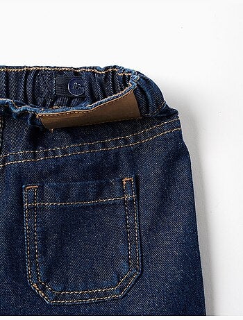 Pantaloni jeans ampia con coulisse