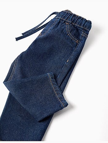 Pantaloni jeans ampia con coulisse