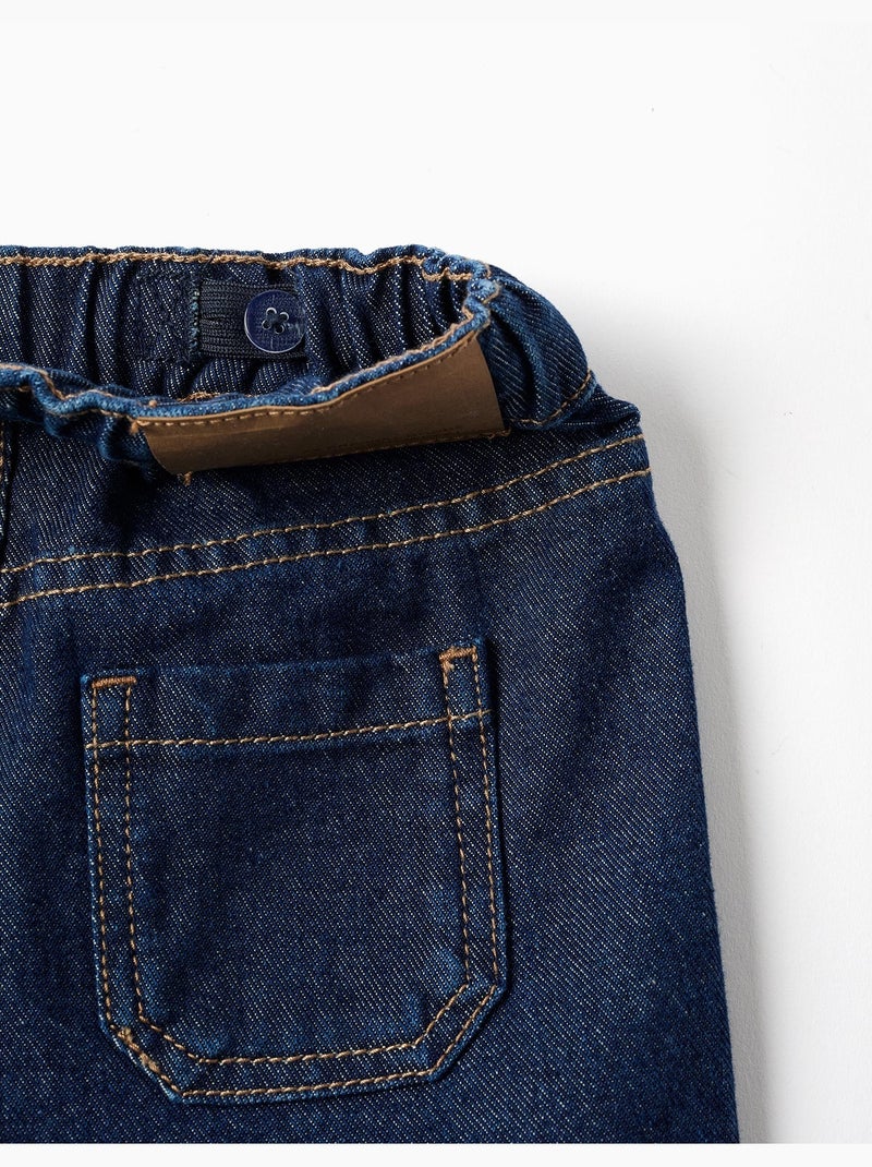 Pantaloni jeans ampia con coulisse Blu scuro - Kiabi