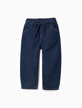 Pantaloni jeans ampia con coulisse