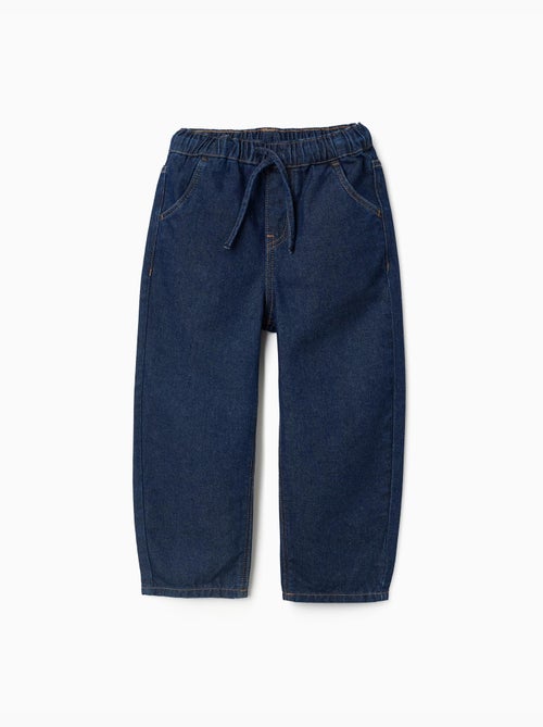 Pantaloni jeans ampia con coulisse - Kiabi Pantaloni jeans ampia con coulisse - Kiabi