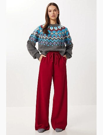 Pantaloni jogger a gamba larga con chiusura a coulisse istanbul