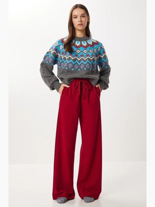 Pantaloni jogger a gamba larga con chiusura a coulisse istanbul - Kiabi Pantaloni jogger a gamba larga con chiusura a coulisse istanbul - Kiabi