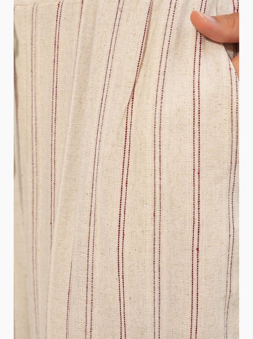 Pantaloni jogger a righe in misto lino bdart - Kiabi Pantaloni jogger a righe in misto lino bdart - Kiabi
