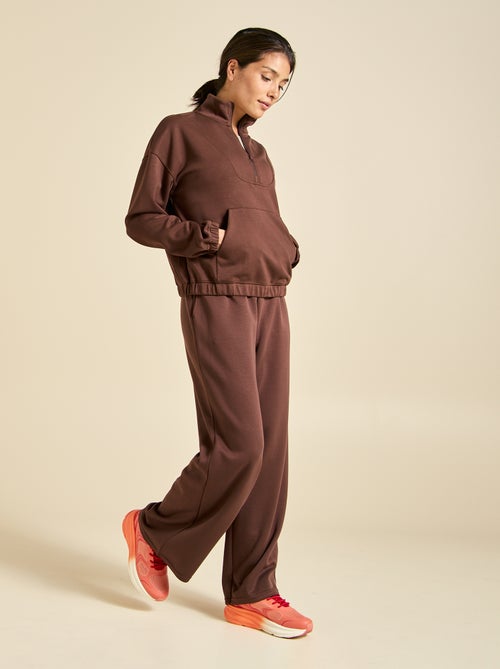 Pantaloni jogger a tinta unita a vita regolare - Kiabi Pantaloni jogger a tinta unita a vita regolare - Kiabi