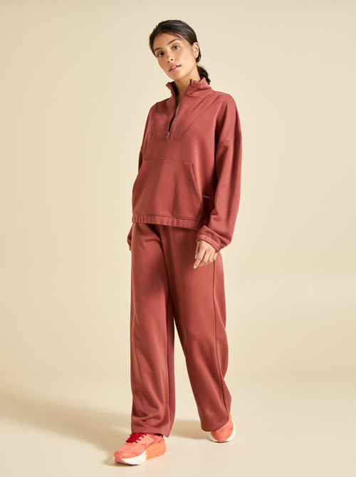 Pantaloni jogger a tinta unita a vita regolare - Kiabi Pantaloni jogger a tinta unita a vita regolare - Kiabi