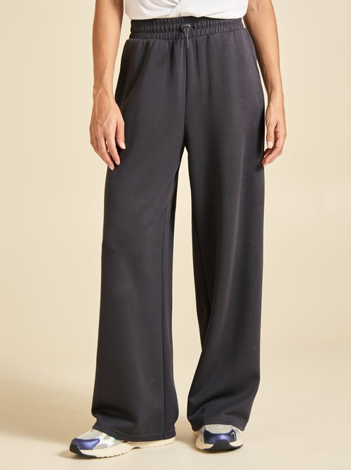 Pantaloni jogger a tinta unita a vita regolare - Kiabi Pantaloni jogger a tinta unita a vita regolare - Kiabi