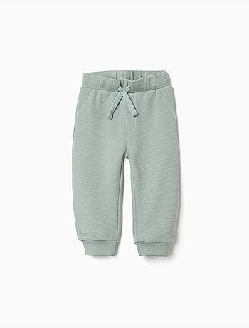 Pantaloni jogger a trama waffle con coulisse