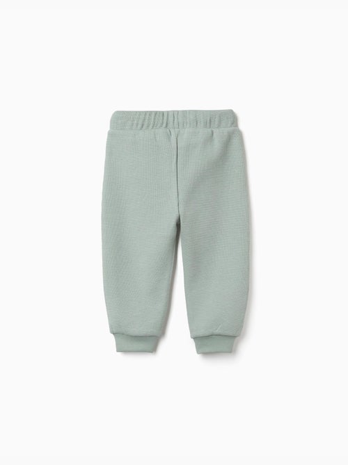 Pantaloni jogger a trama waffle con coulisse - Kiabi