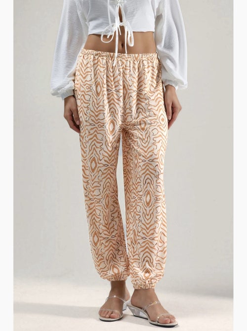 Pantaloni jogger a vita bassa con stampa zebrata hiccup - Kiabi Pantaloni jogger a vita bassa con stampa zebrata hiccup - Kiabi