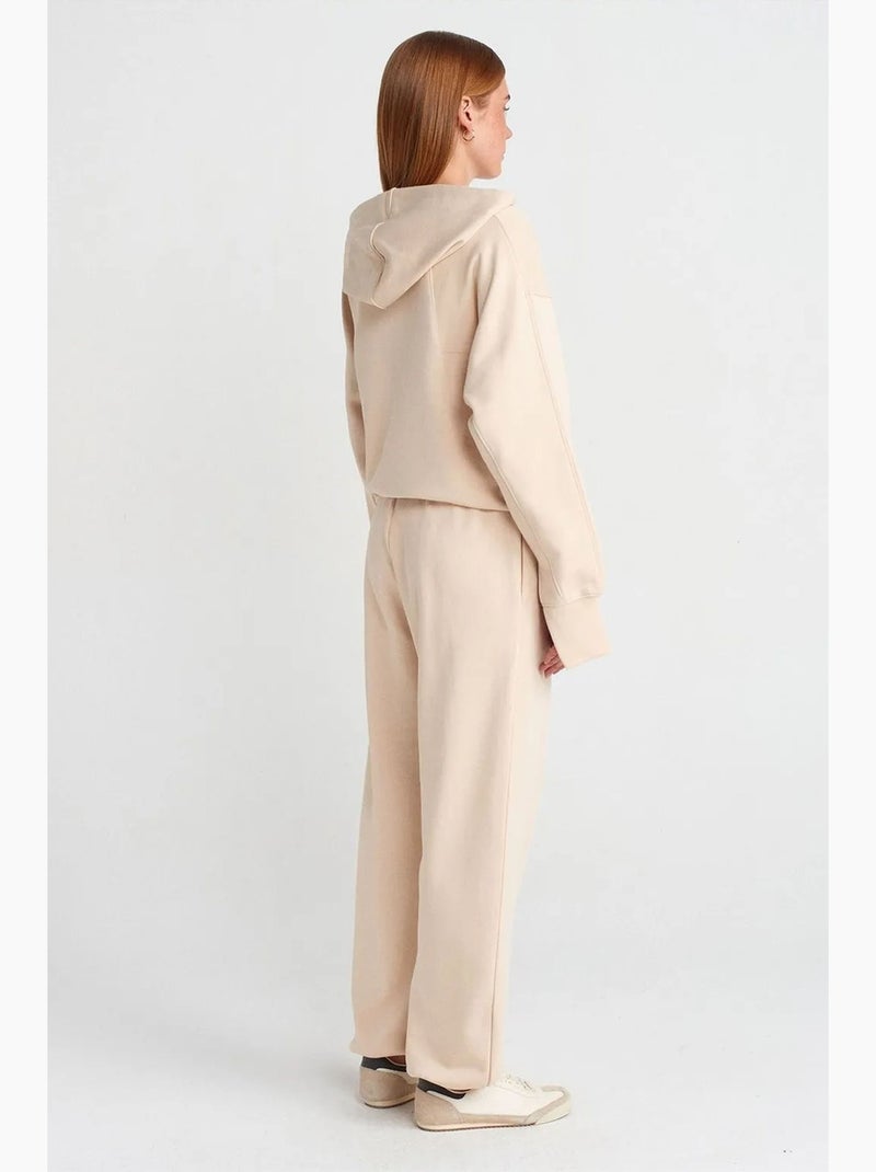 Pantaloni jogger ampi in felpa dilvin Beige chiaro - Kiabi