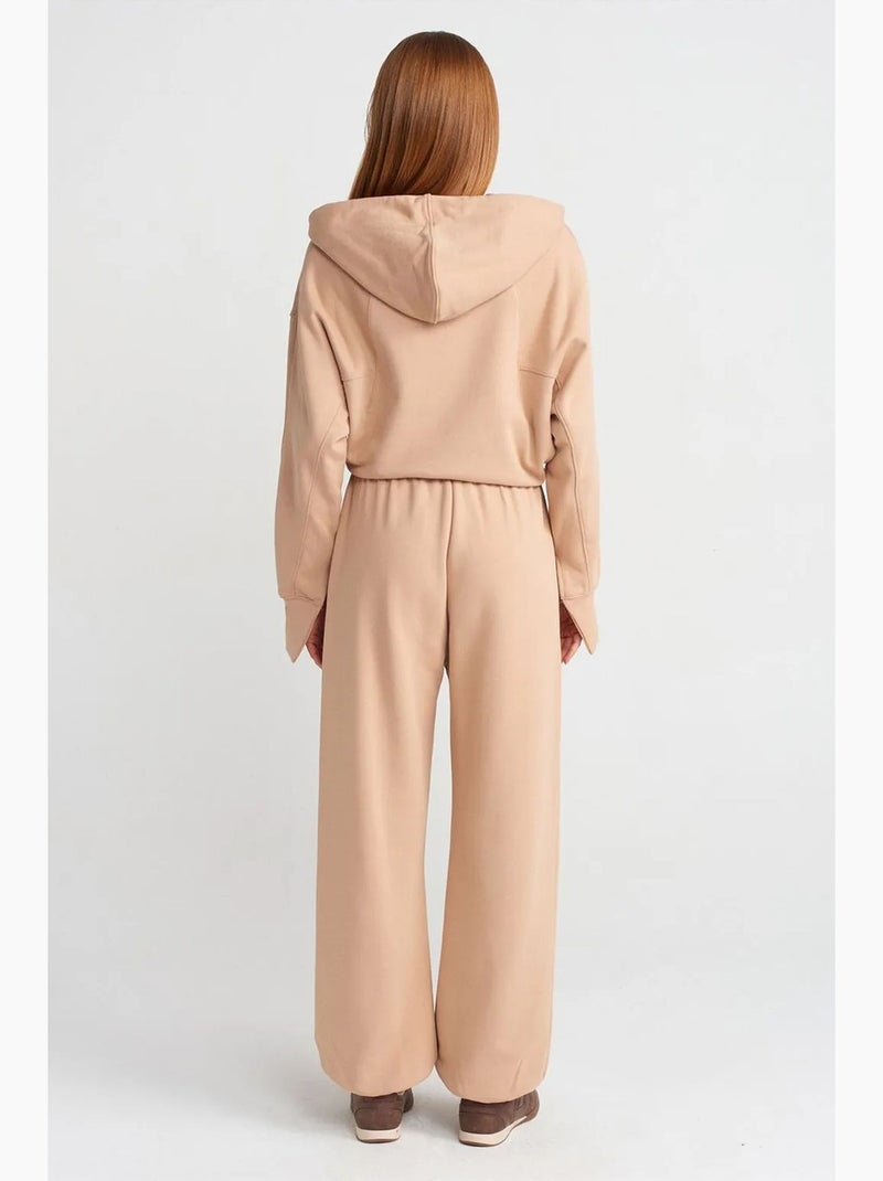 Pantaloni jogger ampi in felpa dilvin Beige naturale - Kiabi