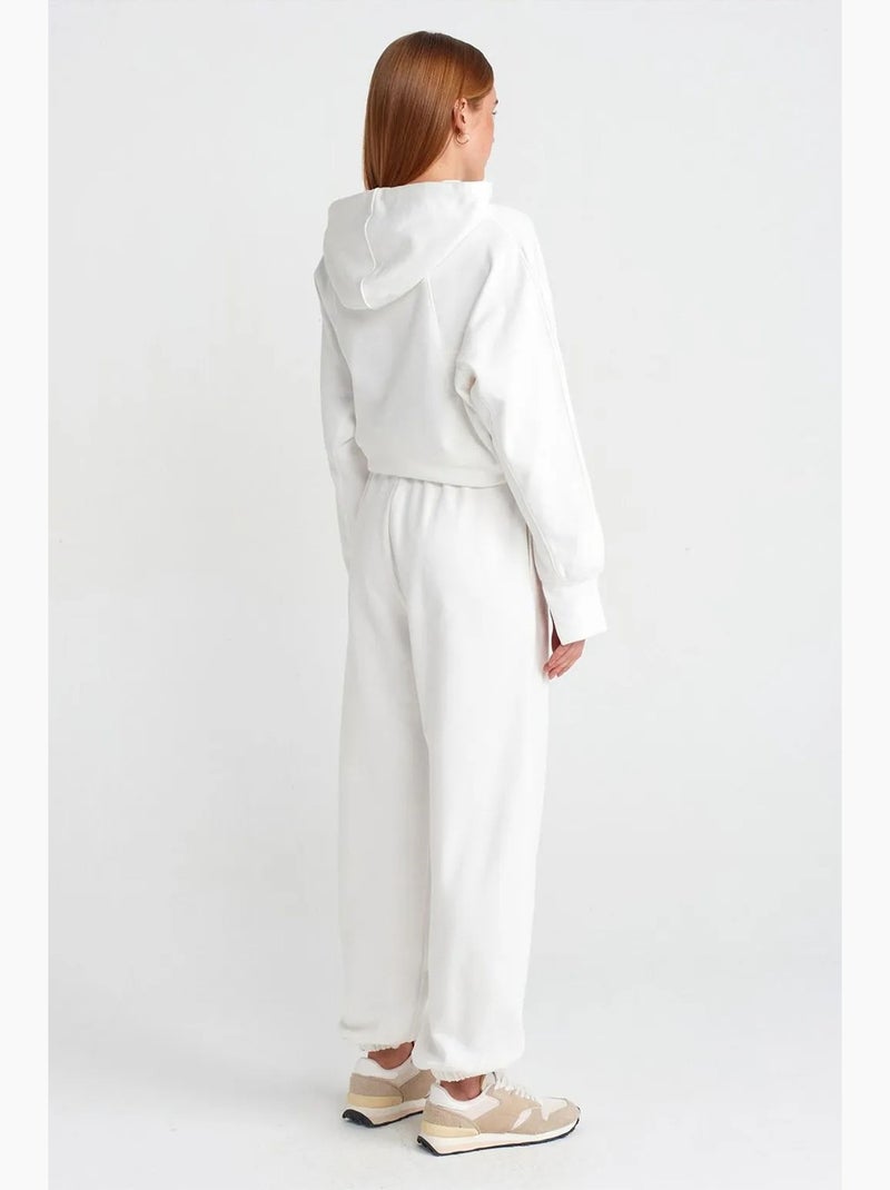 Pantaloni jogger ampi in felpa dilvin Bianco - Kiabi