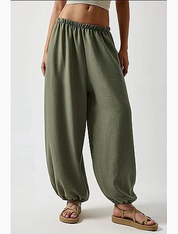 Pantaloni jogger baggy fit a vita bassa hiccup