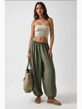 Pantaloni jogger baggy fit a vita bassa hiccup