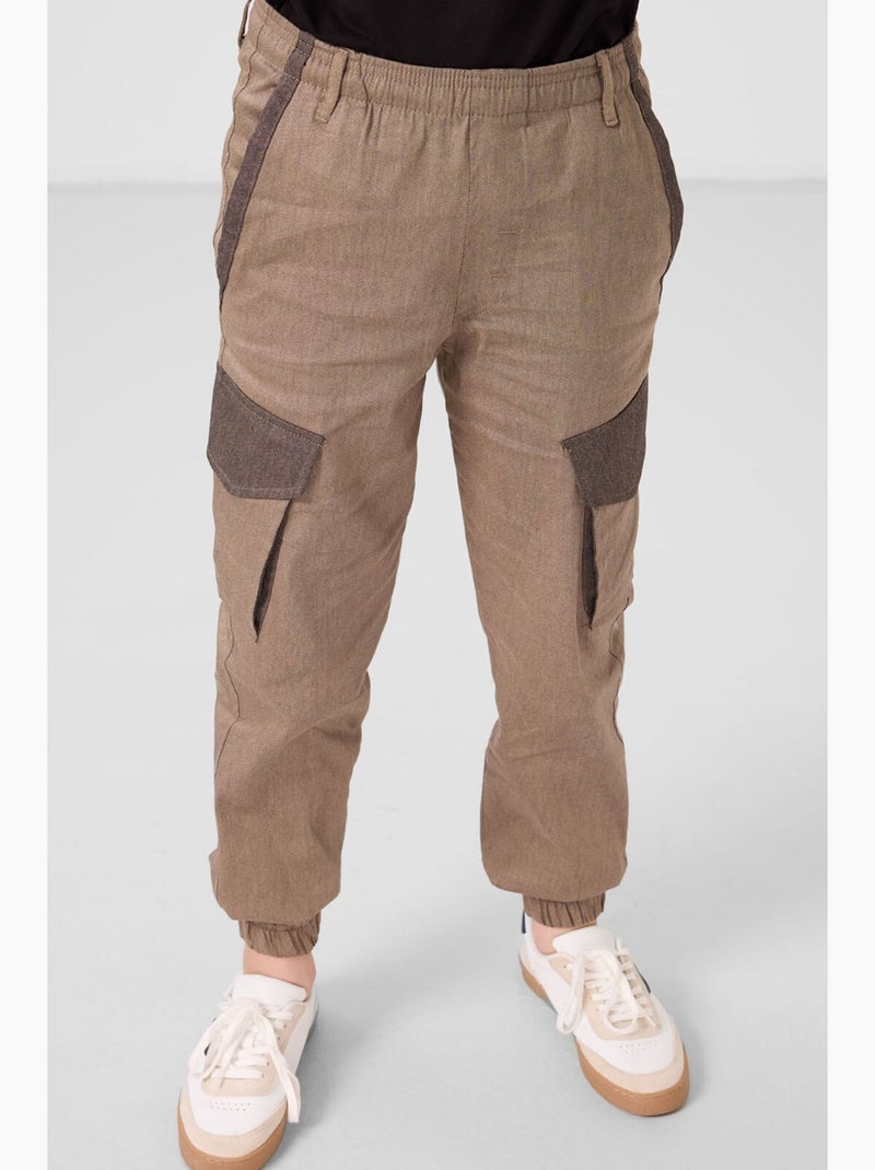 Pantaloni jogger cargo bambino tommy Marrone - Kiabi