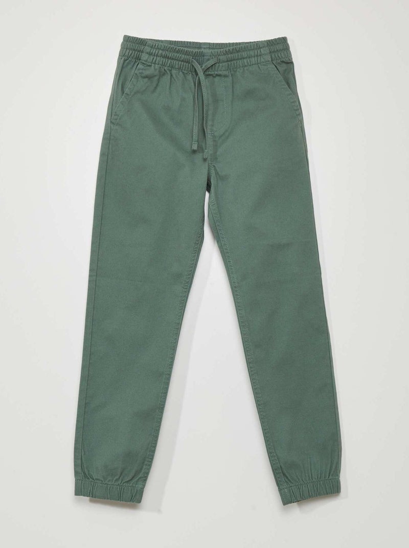 Pantaloni jogger con vita elasticizzata VERDE - Kiabi