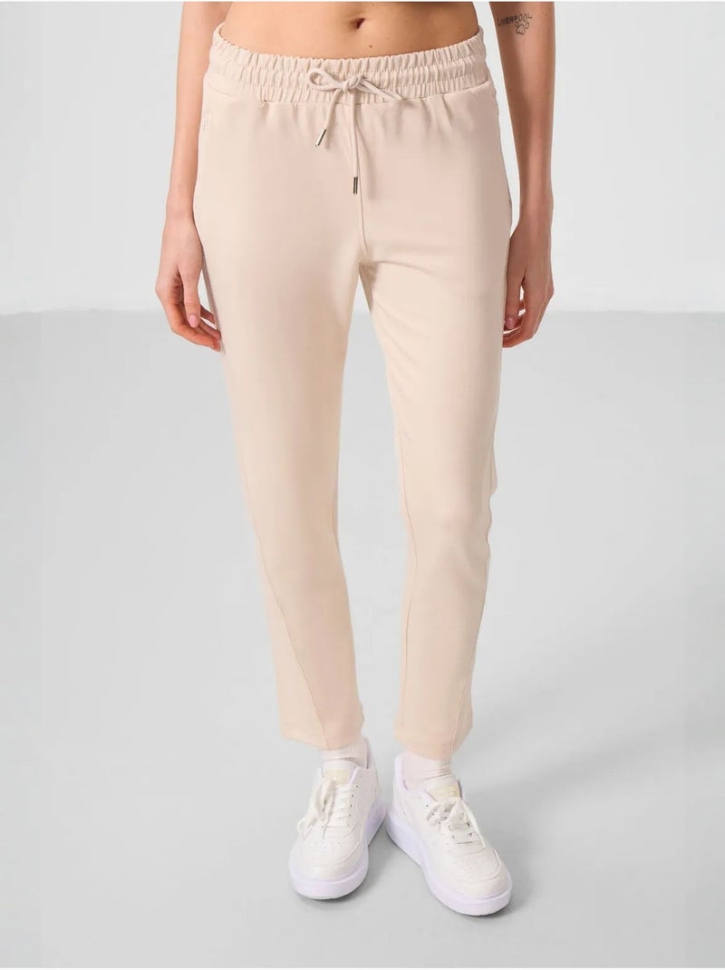 Pantaloni jogger da donna con zip tommy Beige argilla - Kiabi