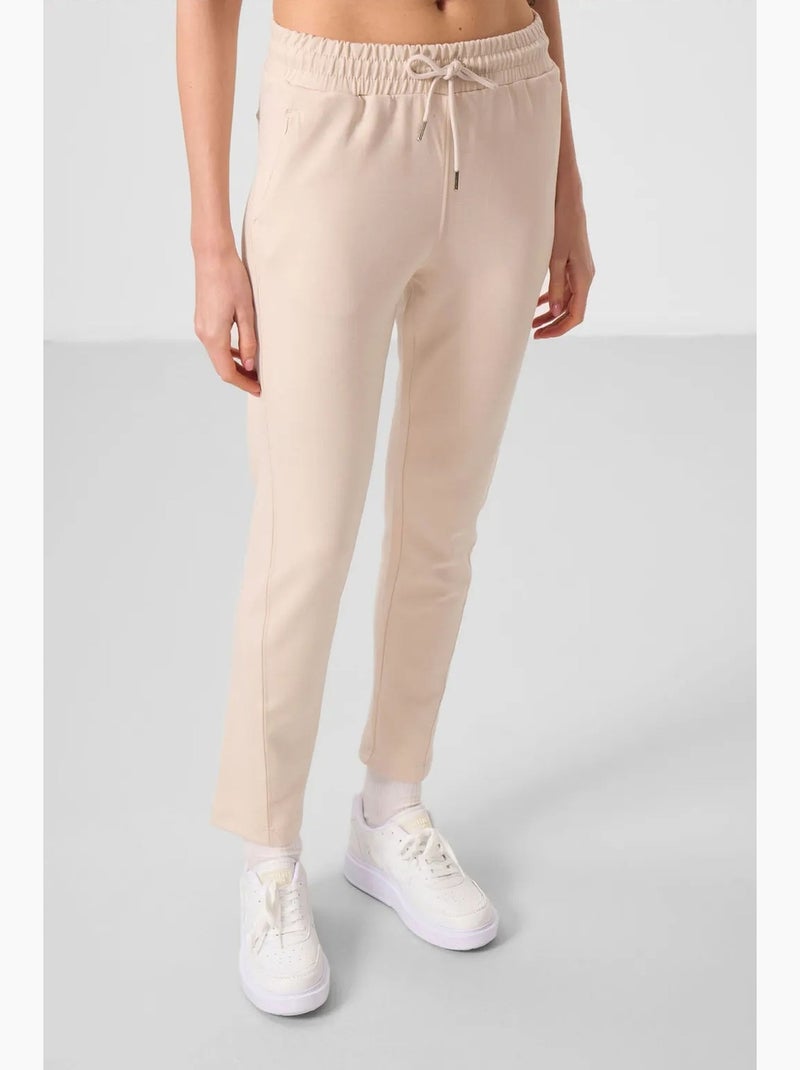 Pantaloni jogger da donna con zip tommy Beige argilla - Kiabi