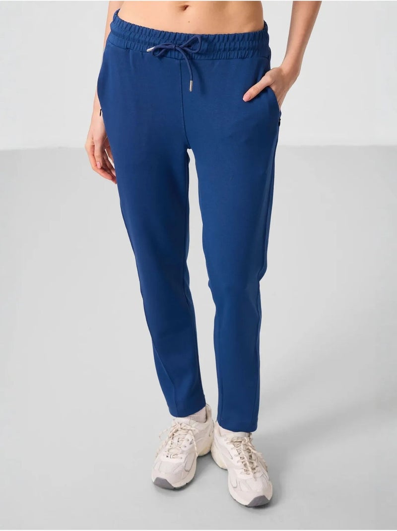 Pantaloni jogger da donna con zip tommy Blu laguna - Kiabi