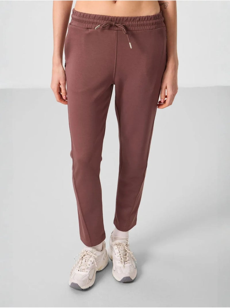 Pantaloni jogger da donna con zip tommy Marrone - Kiabi