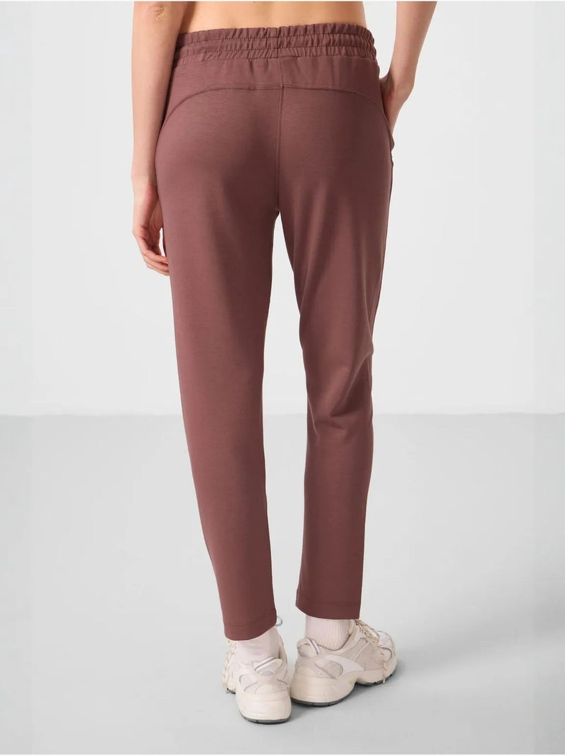 Pantaloni jogger da donna con zip tommy Marrone - Kiabi