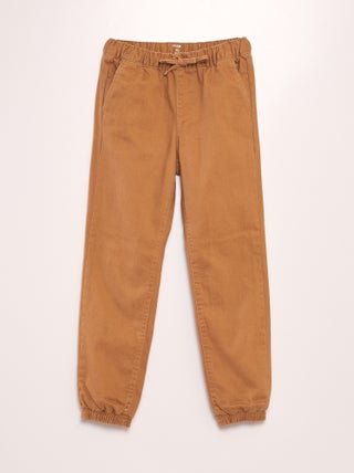 Pantaloni jogger dritti con interno foderato