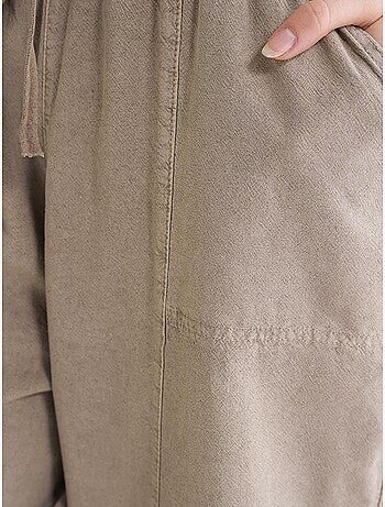 Pantaloni jogger in cotone con coulisse in vita mixray