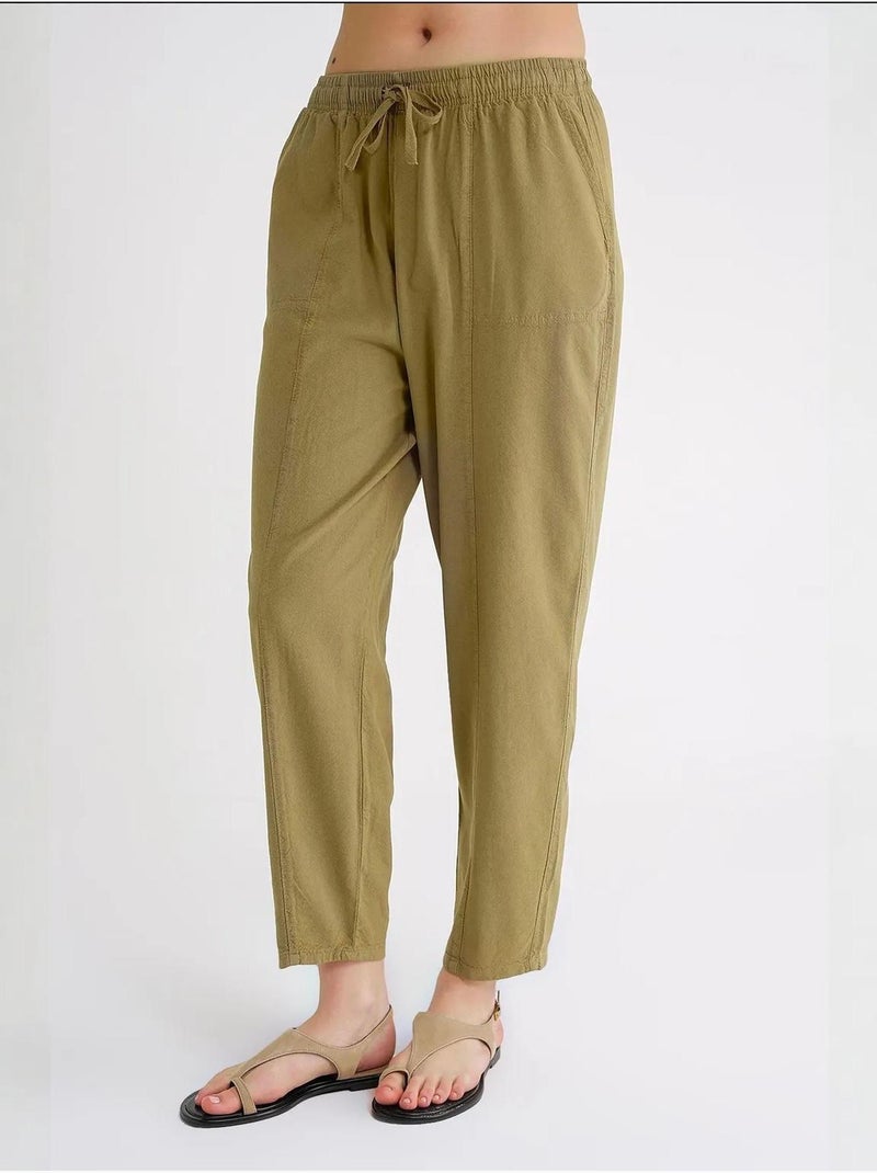 Pantaloni jogger in cotone con coulisse in vita mixray Verde scuro - Kiabi