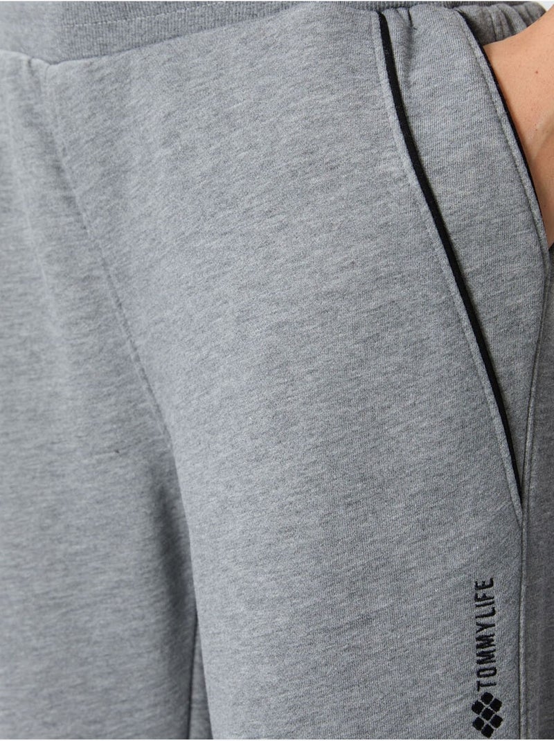 Pantaloni jogger in felpa in misto cotone da donna tommy Grigio - Kiabi