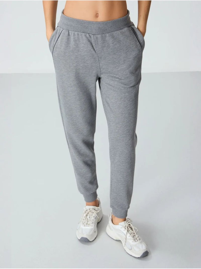 Pantaloni jogger in felpa in misto cotone da donna tommy Grigio - Kiabi
