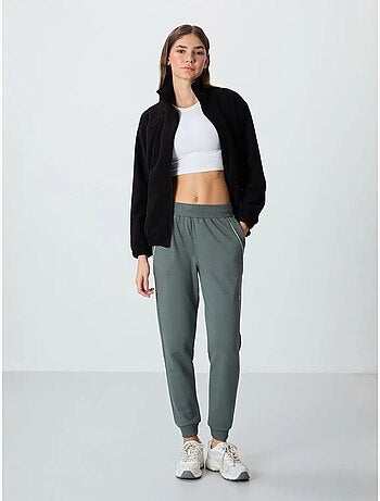 Pantaloni jogger in felpa in misto cotone da donna tommy