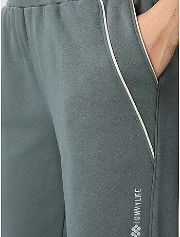 Pantaloni jogger in felpa in misto cotone da donna tommy