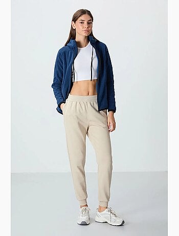 Pantaloni jogger in felpa in misto cotone da donna tommy