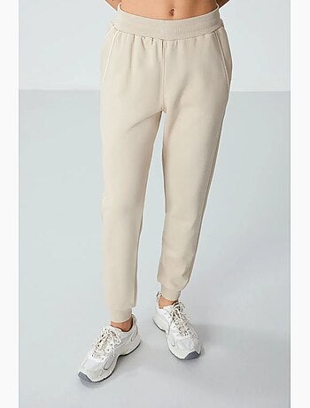 Pantaloni jogger in felpa in misto cotone da donna tommy