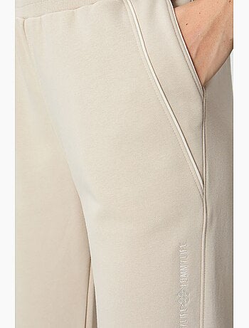 Pantaloni jogger in felpa in misto cotone da donna tommy