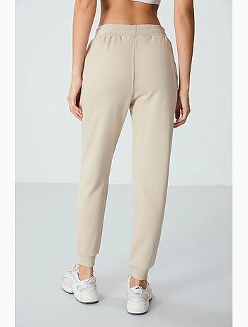 Pantaloni jogger in felpa in misto cotone da donna tommy