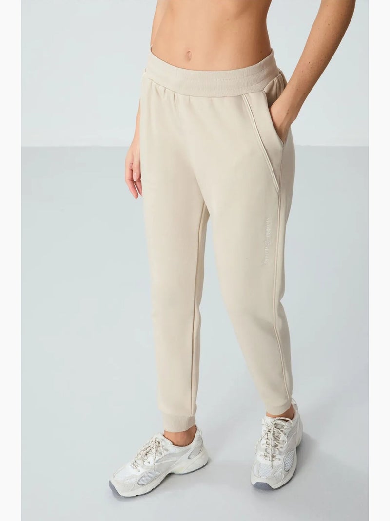 Pantaloni jogger in felpa in misto cotone da donna tommy Sabbia - Kiabi