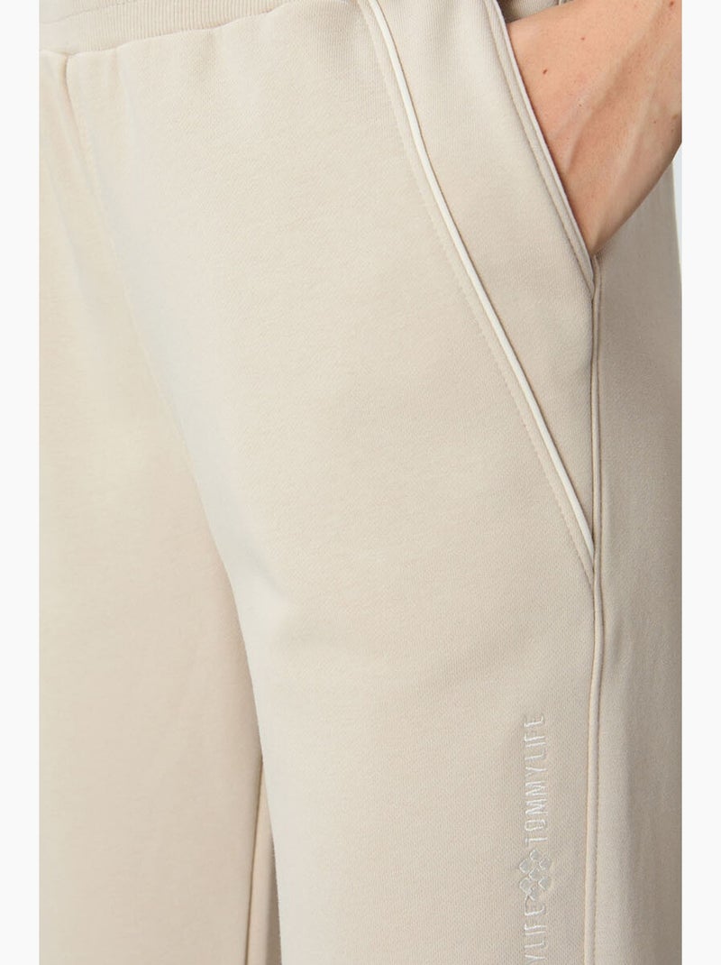Pantaloni jogger in felpa in misto cotone da donna tommy Sabbia - Kiabi