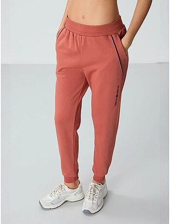 Pantaloni jogger in felpa in misto cotone da donna tommy