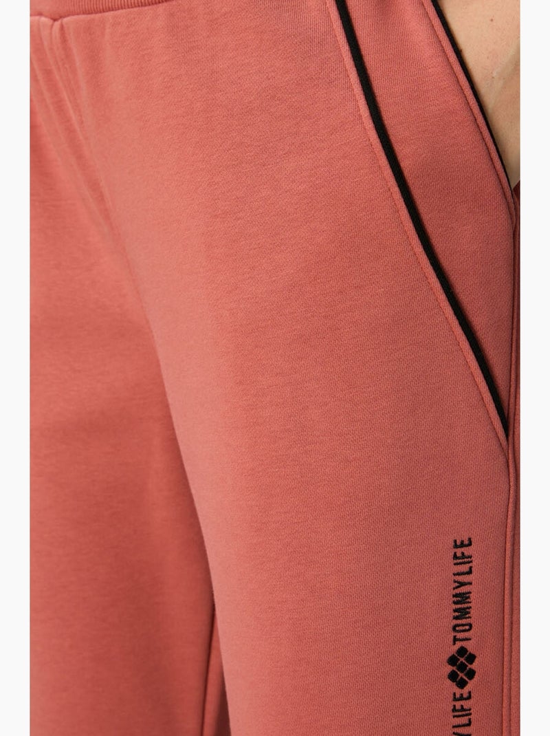 Pantaloni jogger in felpa in misto cotone da donna tommy Terracotta - Kiabi