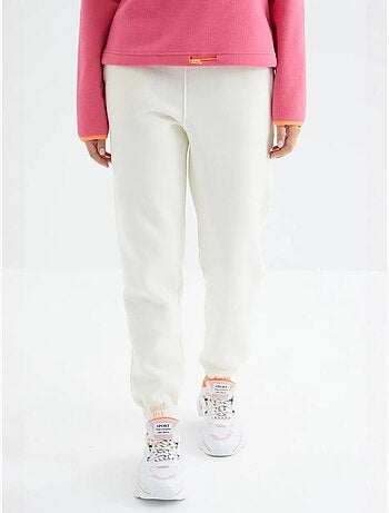 Pantaloni jogger in felpa in pile a vita alta da donna tommy