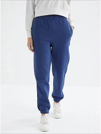 Pantaloni jogger in felpa in pile a vita alta da donna tommy