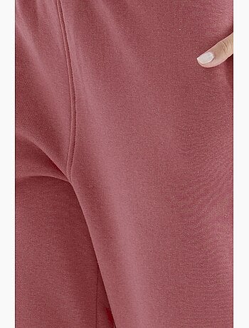 Pantaloni jogger in felpa in pile a vita alta da donna tommy
