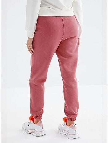 Pantaloni jogger in felpa in pile a vita alta da donna tommy