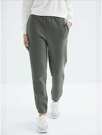Pantaloni jogger in felpa in pile a vita alta da donna tommy