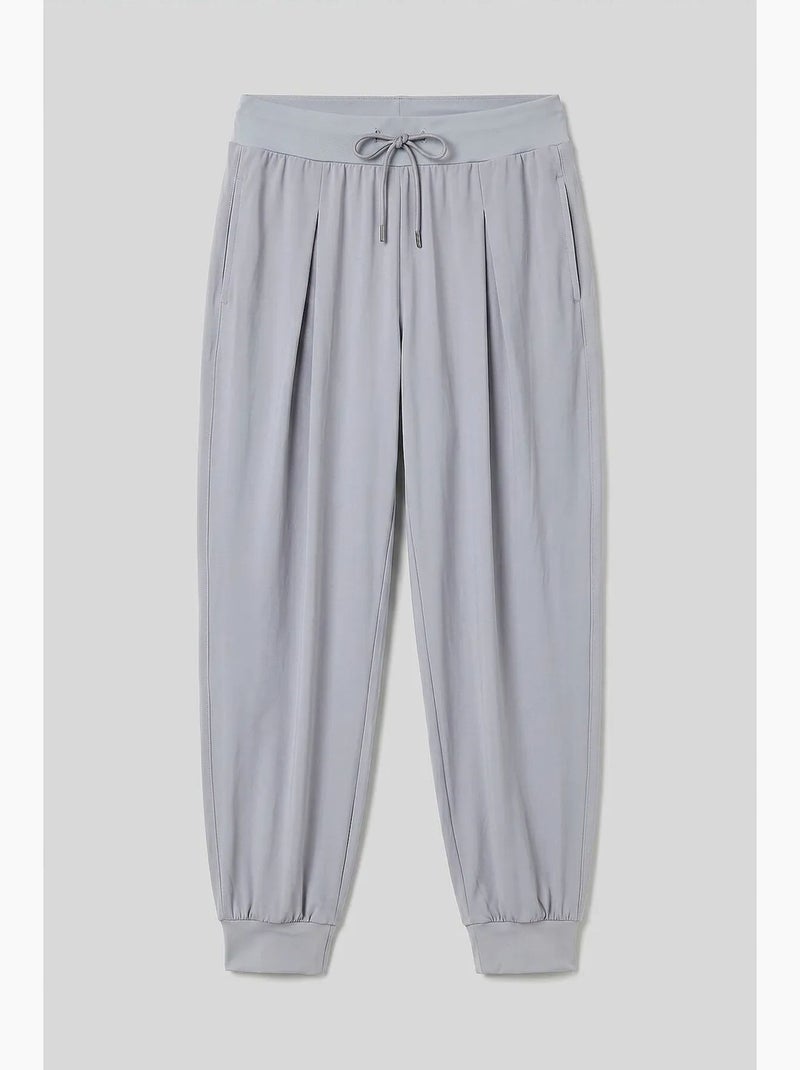 Pantaloni jogger in jersey sottile a vita media con tasca tommy Sabbia - Kiabi