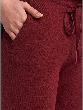 Pantaloni jogger in maglia lurex da donna dilvin