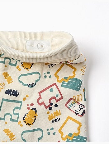 Pantaloni jogger in pile spazzolato